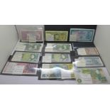 British and foreign uncirculated bank notes, including consecutive numbers in series, and ten