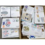 A collection of first day covers, six sets, collated in years