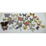 Butterfly brooches