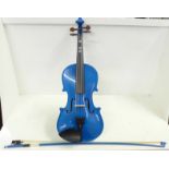 A Stentor-Harlequin ¾ size violin, with bow and case