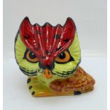 A Lorna Bailey 'Hootie the Owl', 10cm, signed on the base