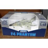 A 1:48 scale metal F4 Phantom jet aircraft by Collection Armour, boxed