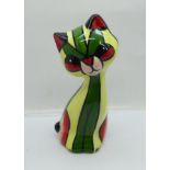 A Lorna Bailey ?Miss Prim the Cat', 12cm, signed on the base