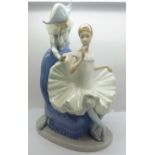 A large Nao by Lladro porcelain figure group 'A Dream Come True', (Nao ref 02000384), Ballerina with