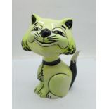 A Lorna Bailey 'Snooty the Cat', 13cm, signed on the base