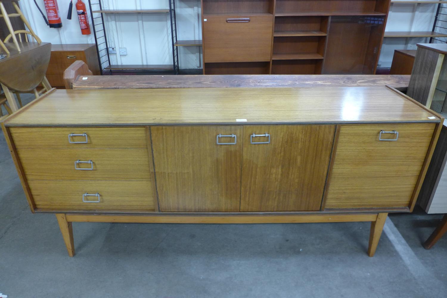 A teak sideboard