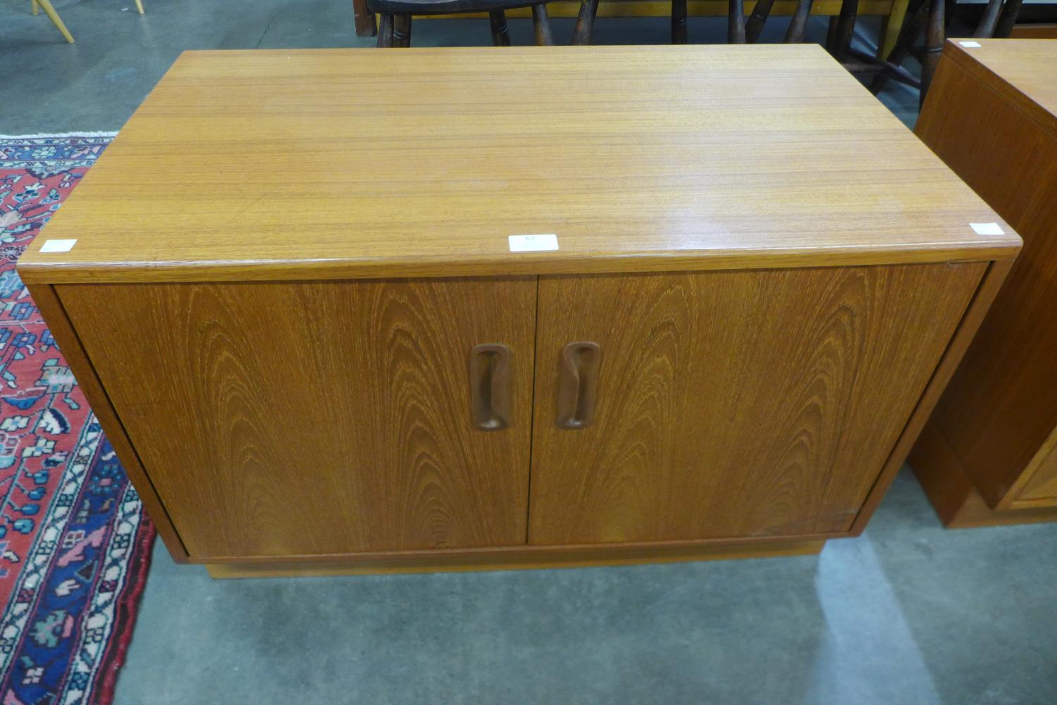 A G-Plan Fresco teak two door cabinet