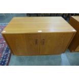 A G-Plan Fresco teak two door cabinet