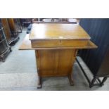 A Victorian oak clerk's desk