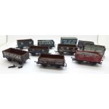 Ten OO gauge railway wagons including Airfix, Dapol and Grafar