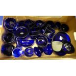 A box of Bristol blue glass liners, (larger type) **PLEASE NOTE THIS LOT IS NOT ELIGIBLE FOR POSTING
