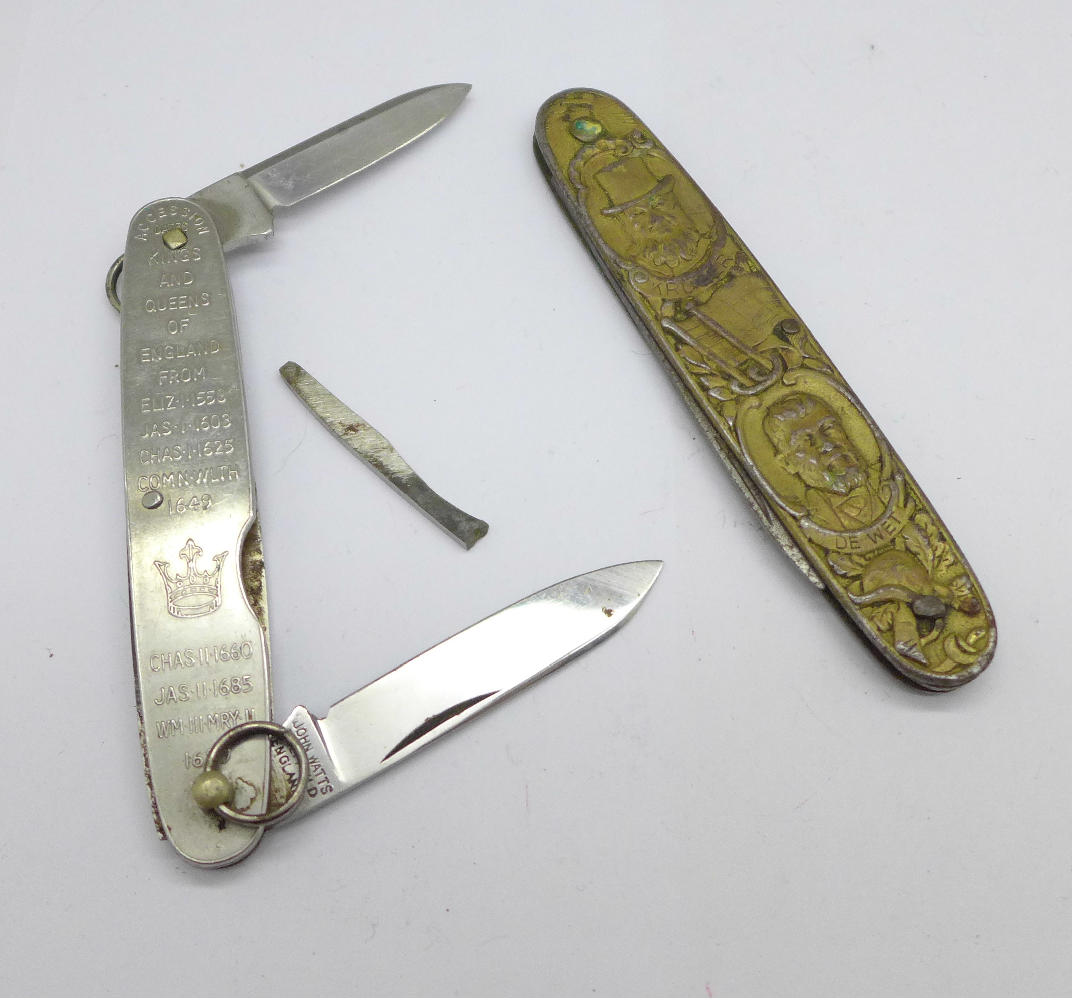 Two penknives, one South African and one with Accession dates of Monarchs - Image 6 of 6