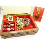 A box of costume jewellery