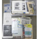 A box of ephemera, magazines, letter heads, etc. **PLEASE NOTE THIS LOT IS NOT ELIGIBLE FOR