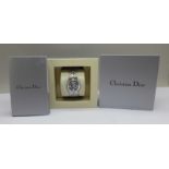 A lady's Christian Dior wristwatch with box and papers