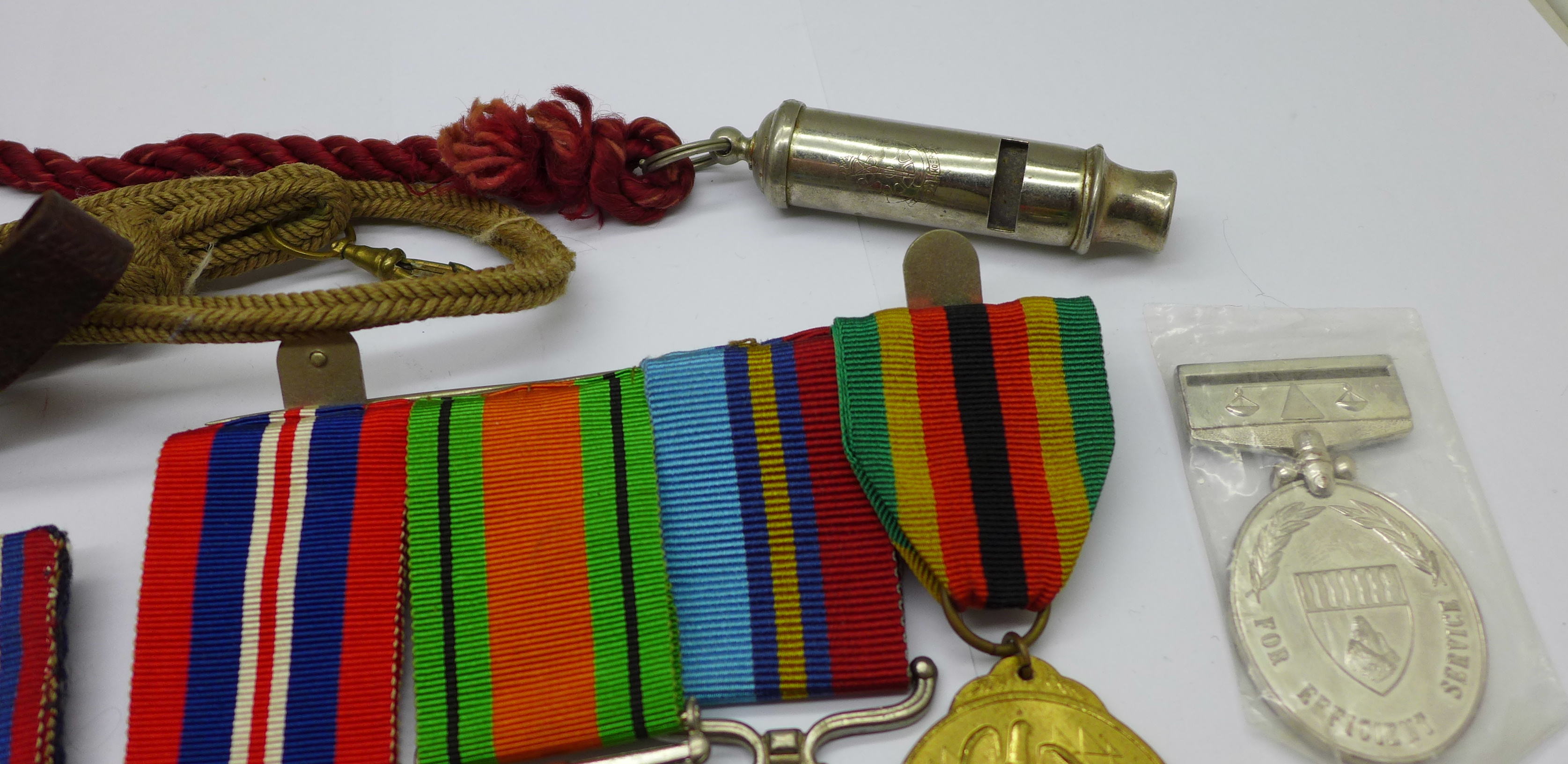 Zimbabwe Independence and WWII medals, a whistle, miniature medals, bars, etc., to 16840D F/R R.H. - Image 6 of 10