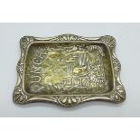 A novelty Victorian silver 'Punch' dish, Birmingham 1893, 30g