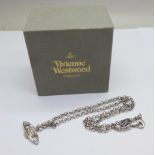 A Vivienne Westwood silver plated necklace