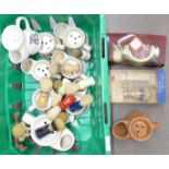 A collection of shaving mugs and brushes **PLEASE NOTE THIS LOT IS NOT ELIGIBLE FOR POSTING AND