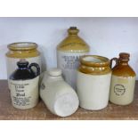 Six items of stoneware including advertising **PLEASE NOTE THIS LOT IS NOT ELIGIBLE FOR POSTING