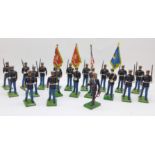 Twenty 1986 Britains Toys marching U.S. Marine figures