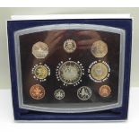 A Royal Mint Millennium proof coin set, 2000, boxed