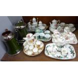 A collection of six miniature teasets including Regal, Paul Ann, Staffordshire Collectables, the