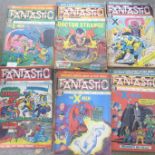 A collection of twenty-six 1960's Fantastic Superhero magazines including specials
