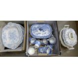 A collection of blue and white china **PLEASE NOTE THIS LOT IS NOT ELIGIBLE FOR POSTING AND