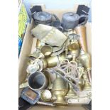Metalwares, brass, pewter and copper **PLEASE NOTE THIS LOT IS NOT ELIGIBLE FOR POSTING AND