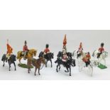 A collection of assorted military themed mounted Cavalrymen