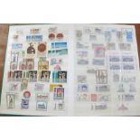 Stamps; East Germany stamps and postal history in stock book