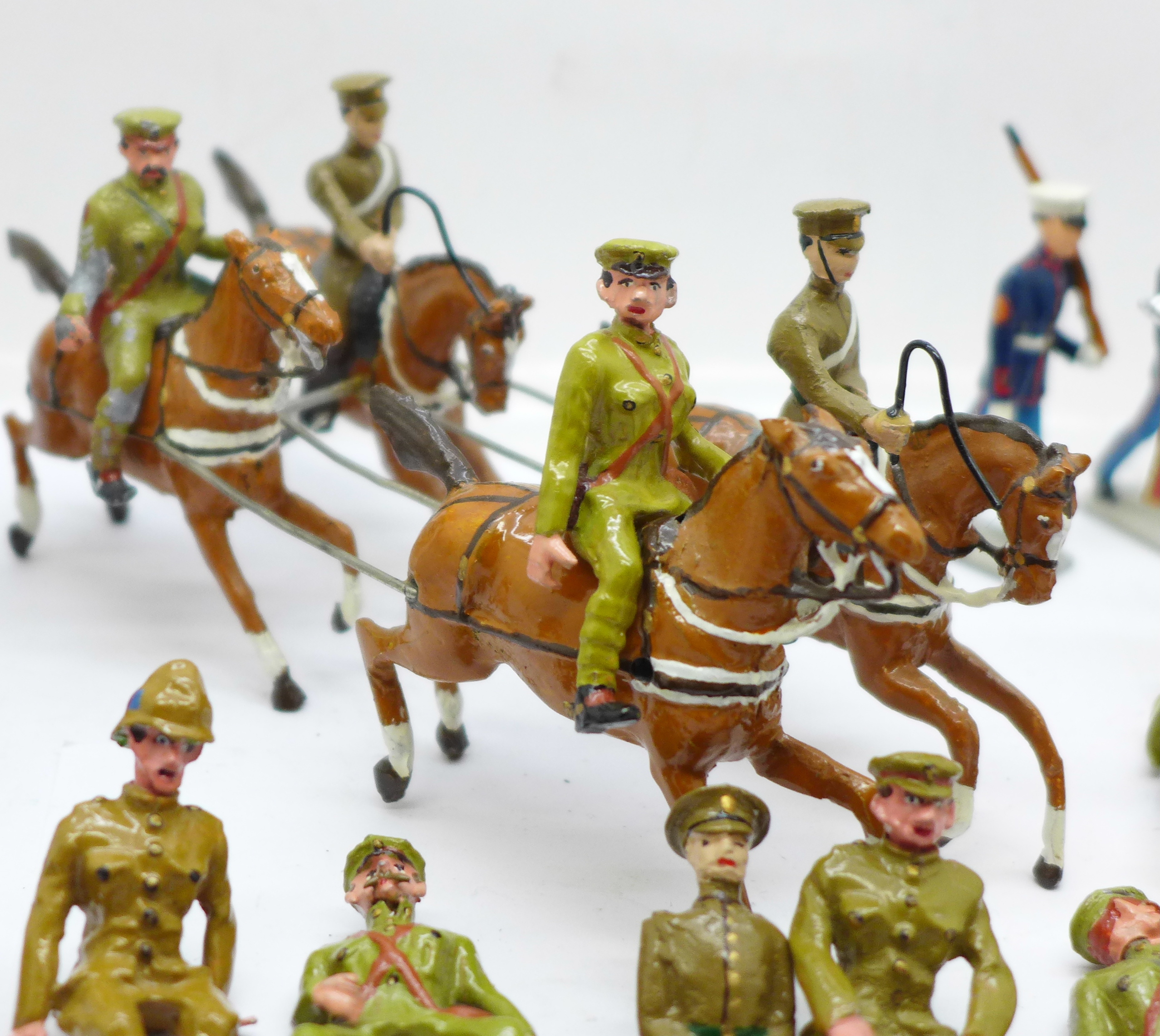 A collection of metal model military figures - Image 3 of 6