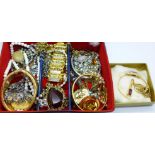 A box of costume jewellery