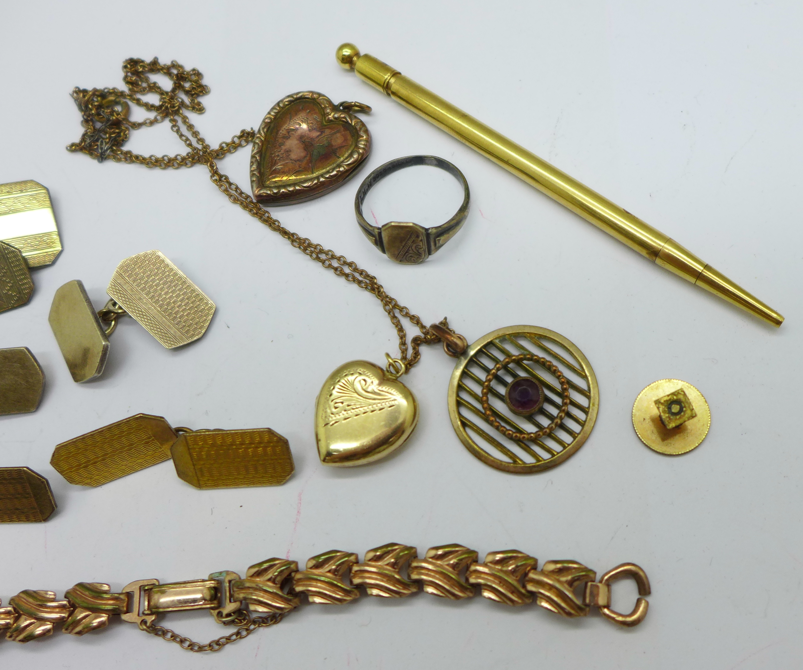 A collection of rolled gold jewellery - Image 2 of 3