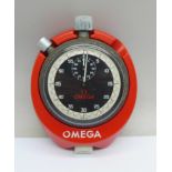An Omega stopwatch, boxed