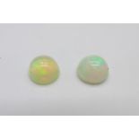 Two unmounted opals, 1.50cts