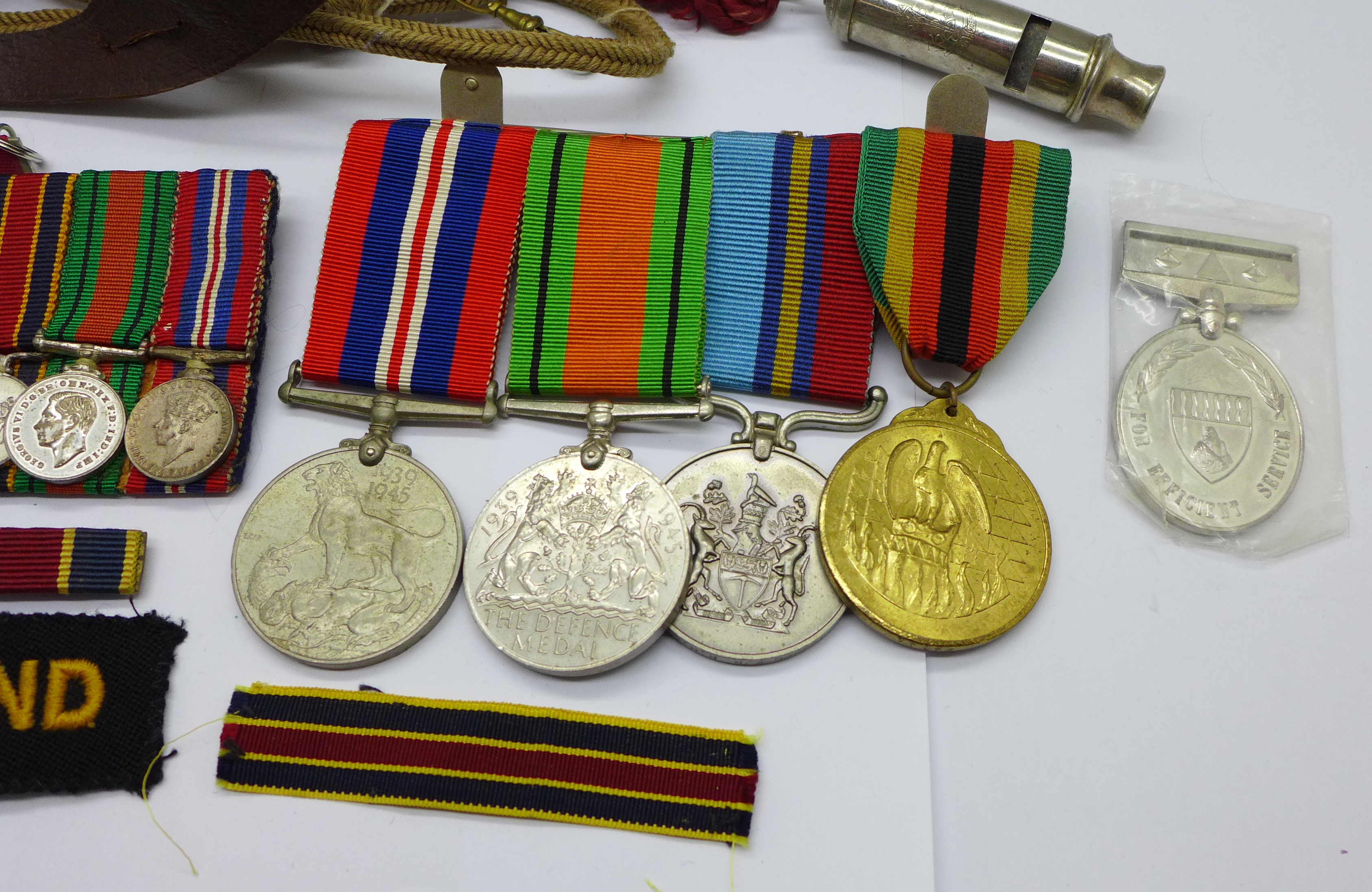 Zimbabwe Independence and WWII medals, a whistle, miniature medals, bars, etc., to 16840D F/R R.H. - Image 2 of 10