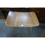 An Ercol Blonde elm and beech side table