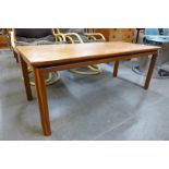 A teak coffee table