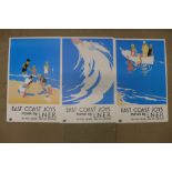 A set of three National Railway Museum prints, unframed
