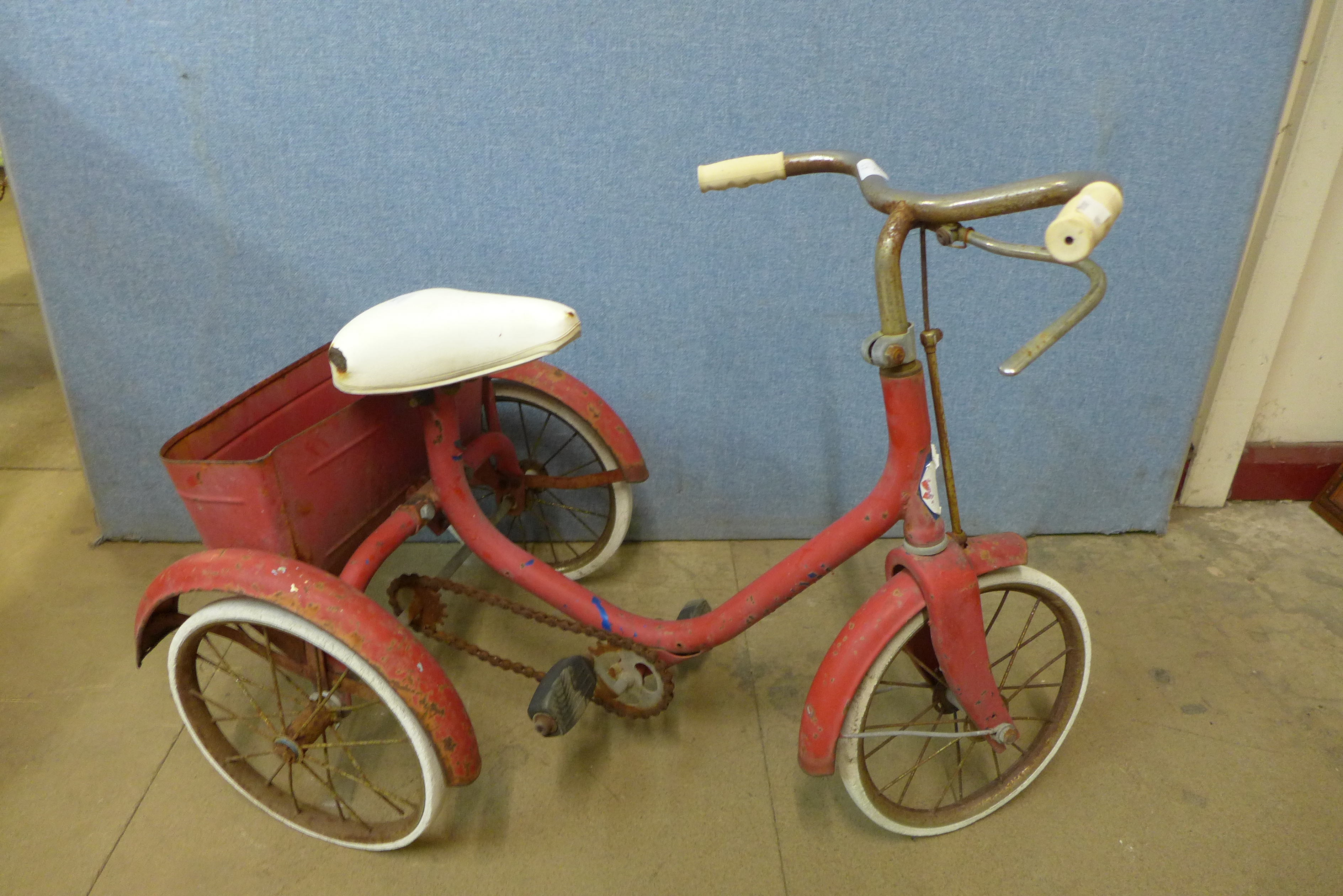 A vintage child's tricycle