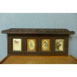 An Anglo Indian carved hardwood picture frame