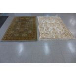 Two ground rugs