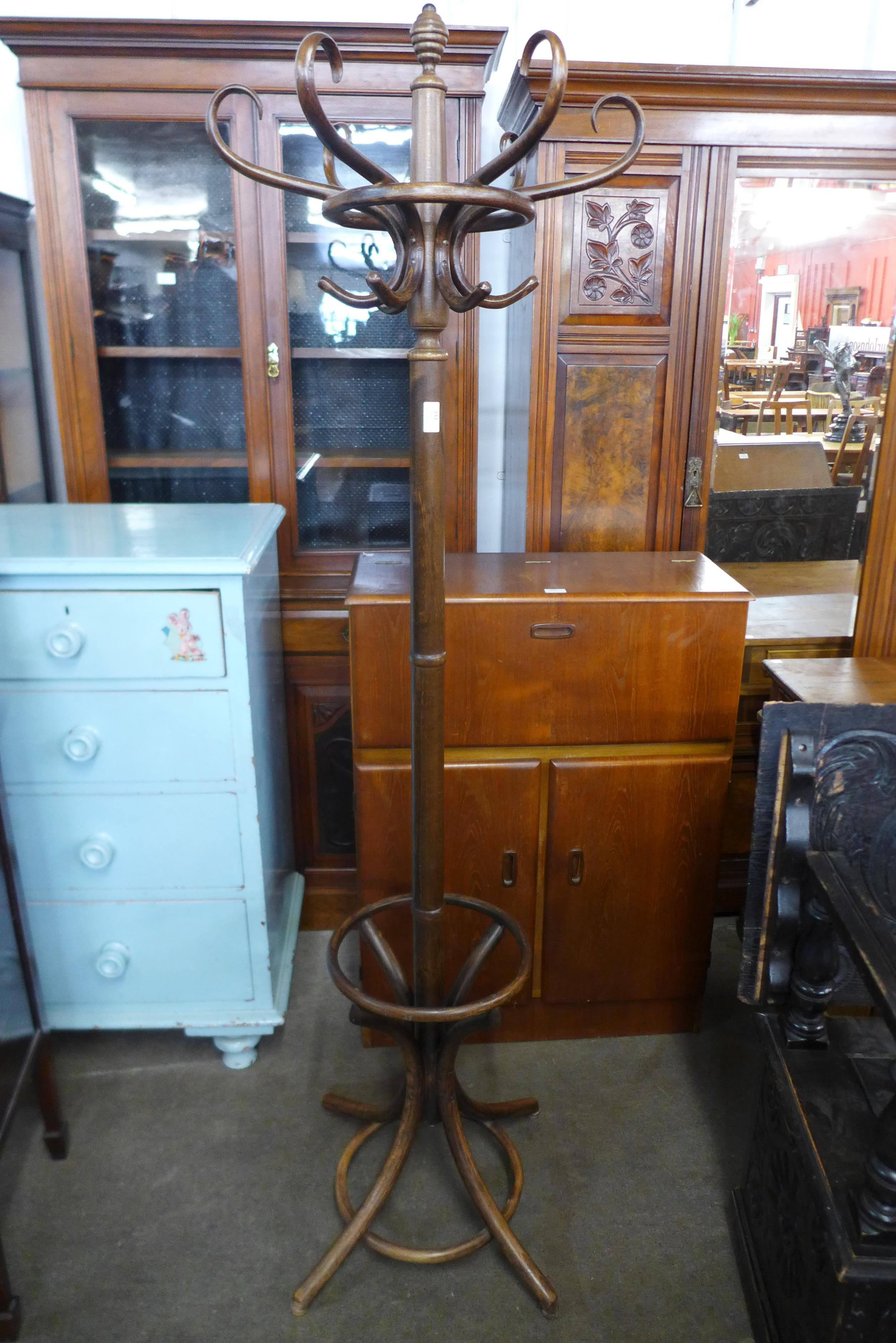 A bentwood coatstand