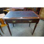 An Edward VII mahogany writing table