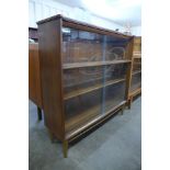 An oak bookcase