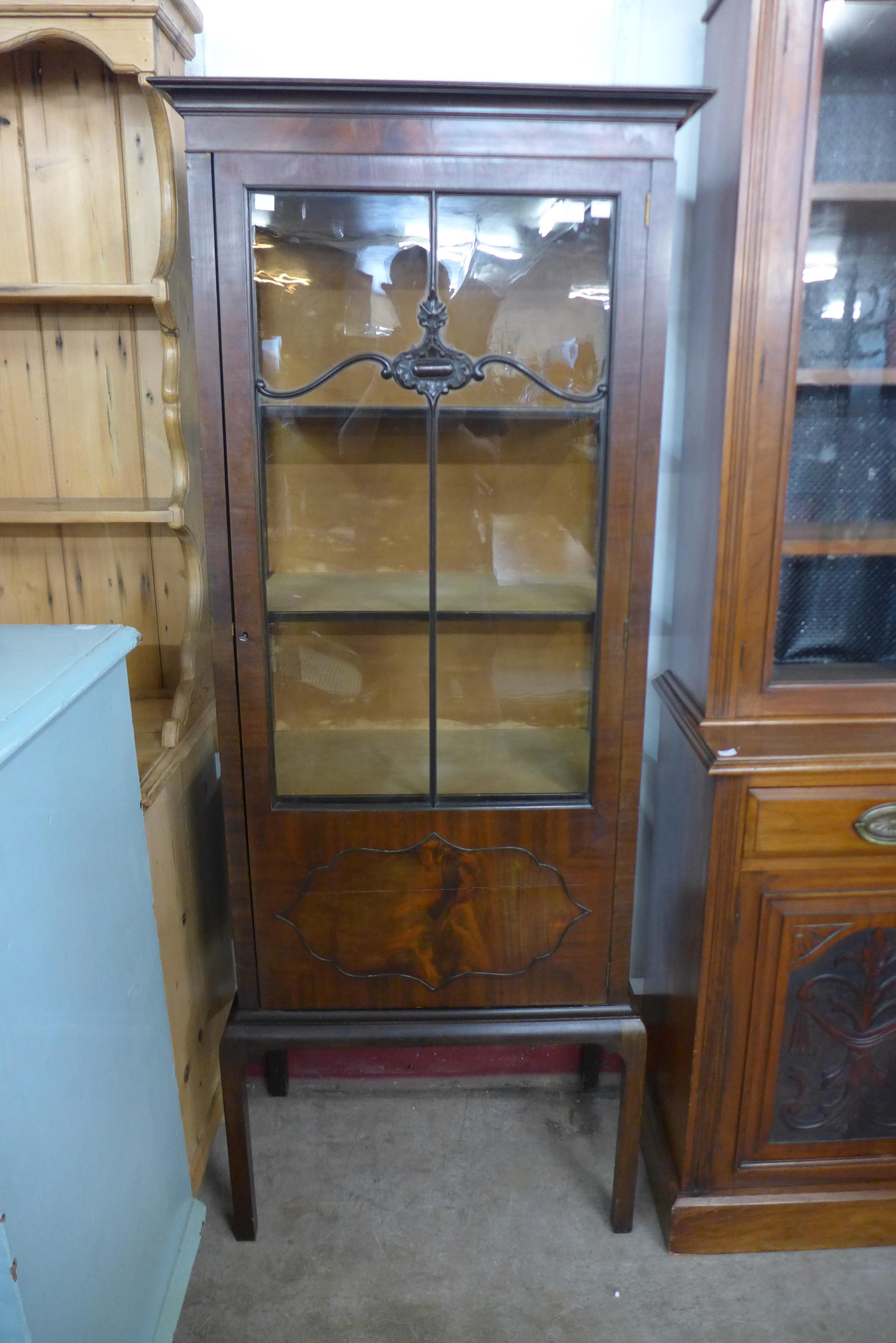 An Edward VII mahogany display cabinet