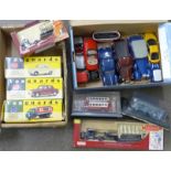 Three Vanguards, Days Gone Trackside and other die-cast model vehicles, seven boxed