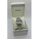 A Pulsar Solar wristwatch, boxed